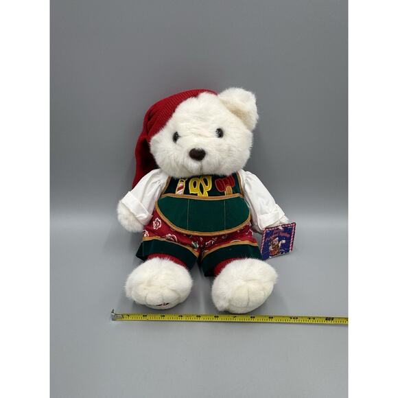 Vintage 1995 Kmart Christmas Teddy Bear Santas Magical Toyshop 13” Plush - Picture 3 of 7